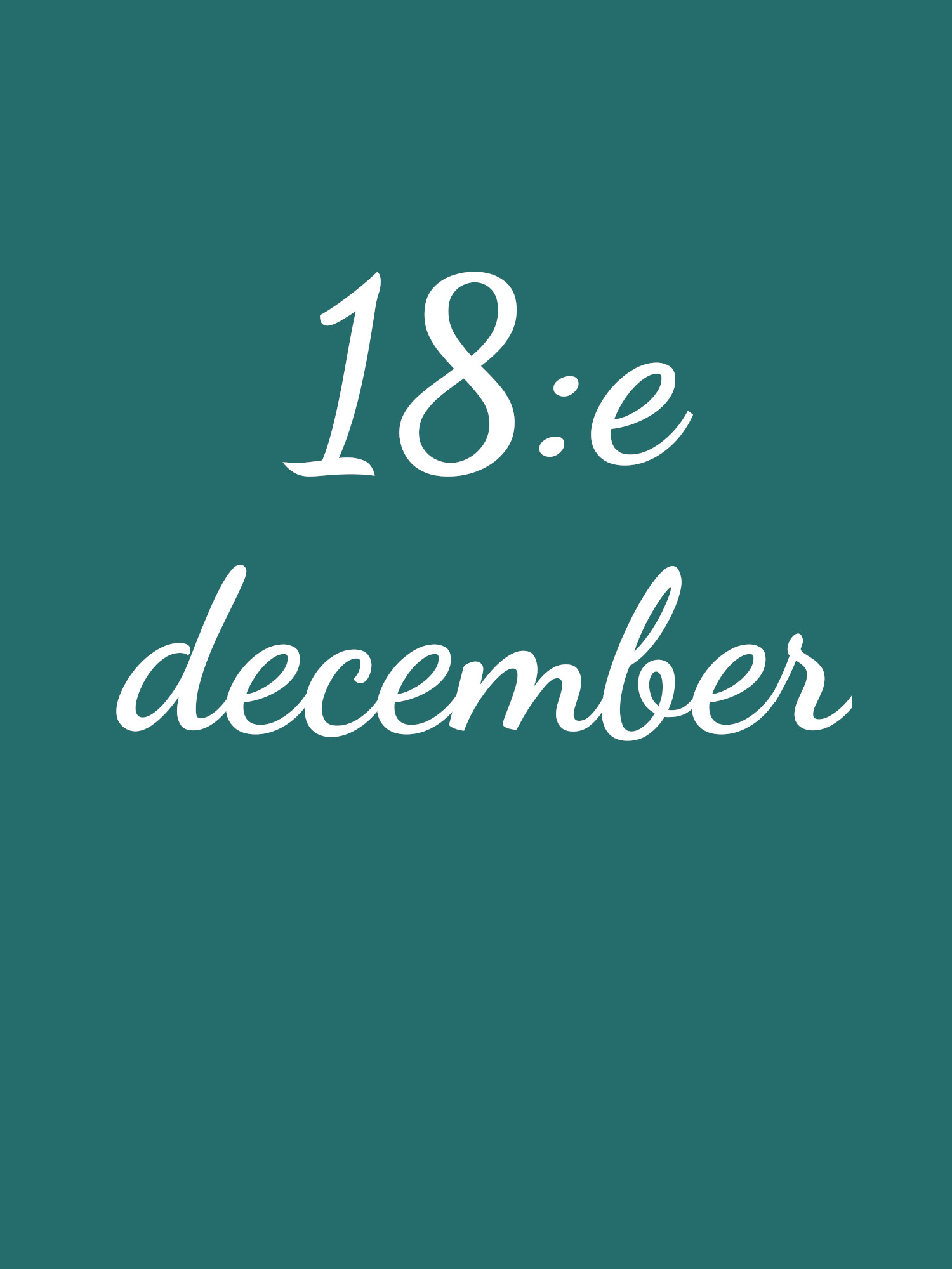 18 december